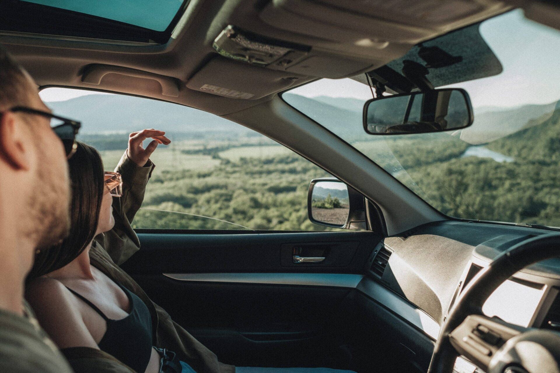 Couple in car