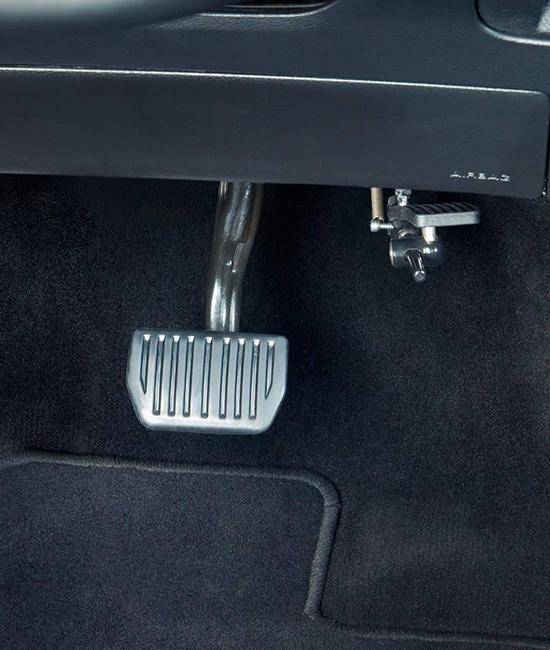 hinged accelerator pedal