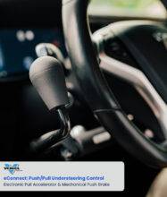 eConnect: Push/Pull Understeering Control Electronic Trigger Accelerator & Mechanical Push Brake