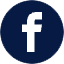 Facebook icon in dark blue
