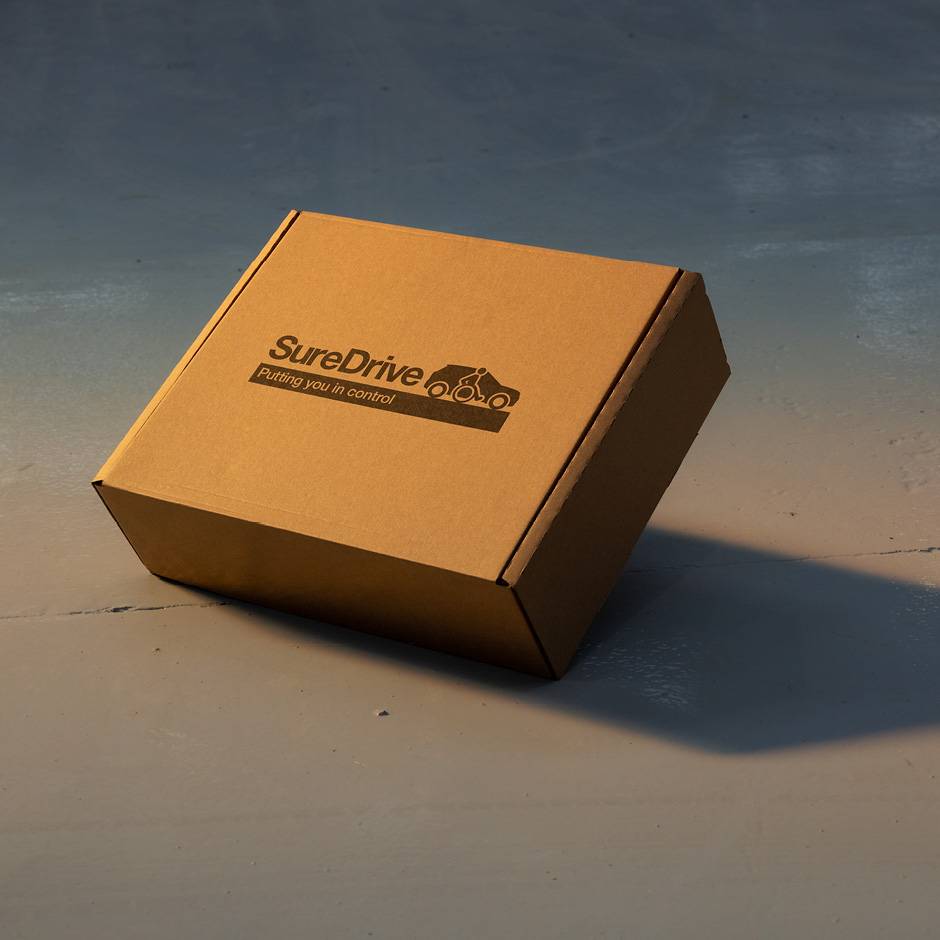 The box for SureDrive Hand Controls