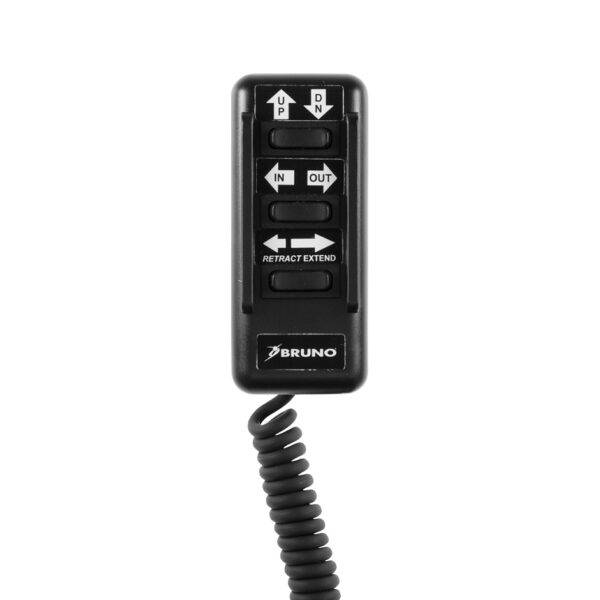 A wired handset for a 6-Way Boot Hoist with 6 buttons