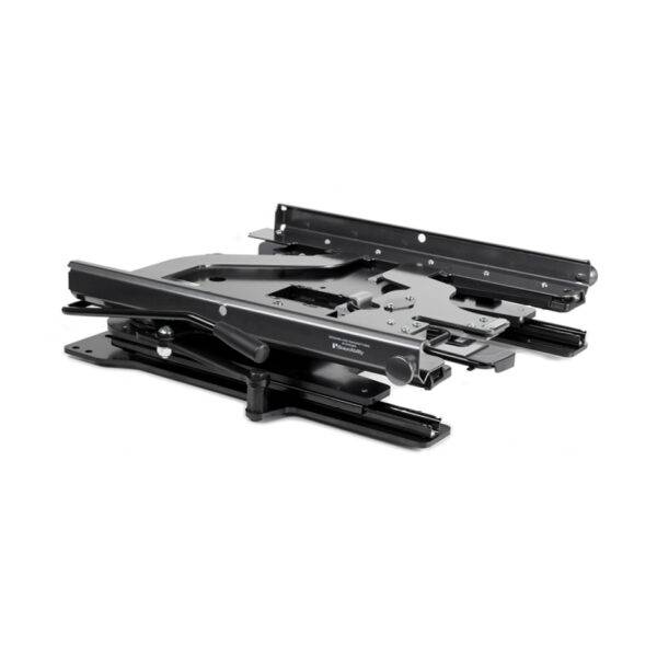 The mechanism of a Turny Manual, a manual turning Swivel Seat with the additional rails for the Carony Wheelchair base.