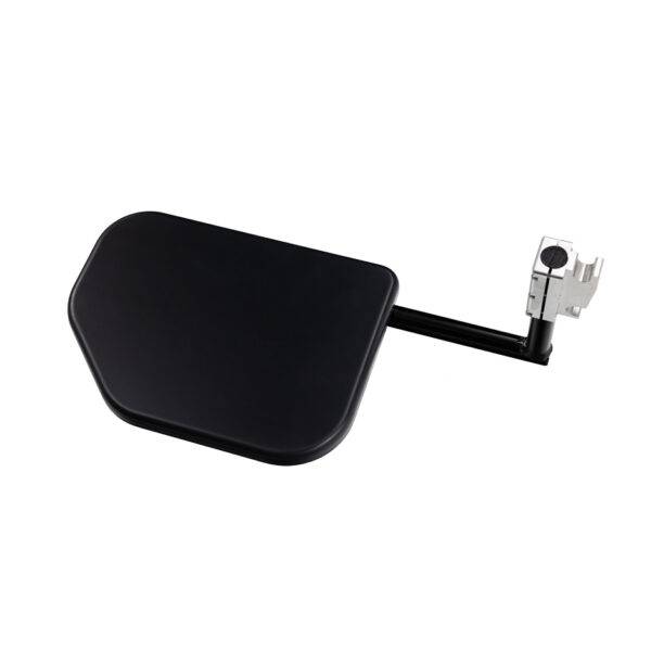 The BAS Electric Transfer Plate. A small black platform with an electric mechanism to raise and lower its height for the car and seat.