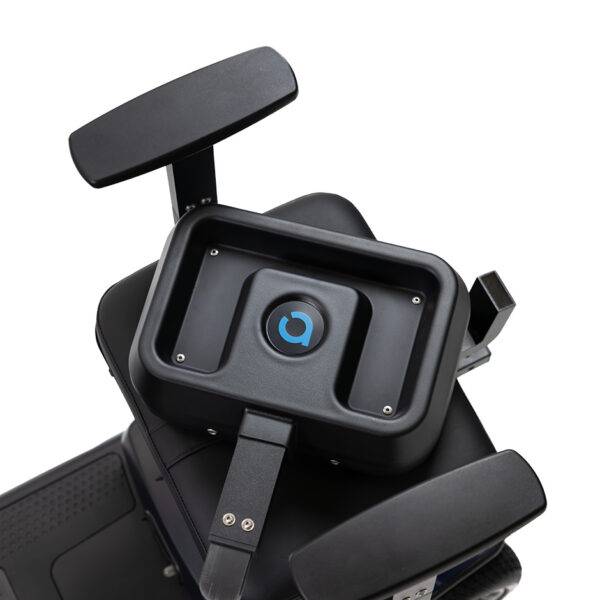 A mobility scooter with the Autochair Smart Scooter seat installed. It has had the lightweight backrest removed.