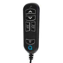 An advanced wired handset for a 4-Way Boot Hoist with five illuminated clear buttons