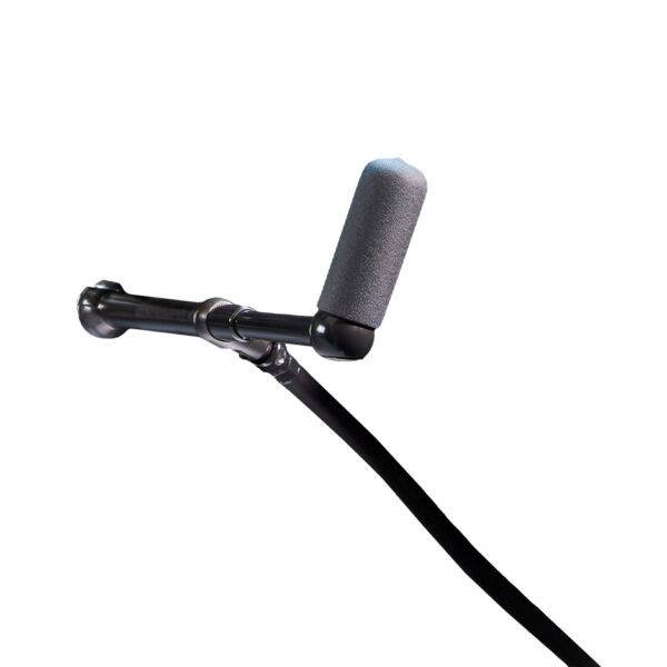 The handle and control rod of a set of mechanical car hand controls