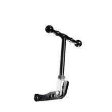 The handle of an Easy Release Handbrake. It is a minimalist T-shaped handle.