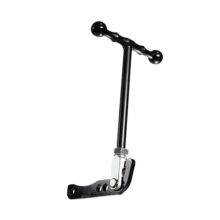The handle of an Easy Release Handbrake. It is a minimalist T-shaped handle.