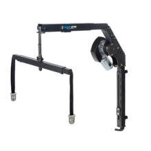 The Autochair Smart Lifter LM Fixed Boot Hoist. A lightweight grey hoist arm