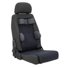 The BraunAbility BEV Kids Seat for swivel bases. A Car seat designed for children. It features additional seat options including torso support and a lower head rest.