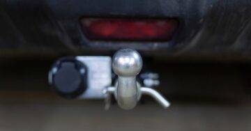 tow bar fitted to motability car