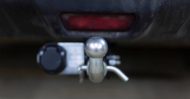 tow bar fitted to motability car