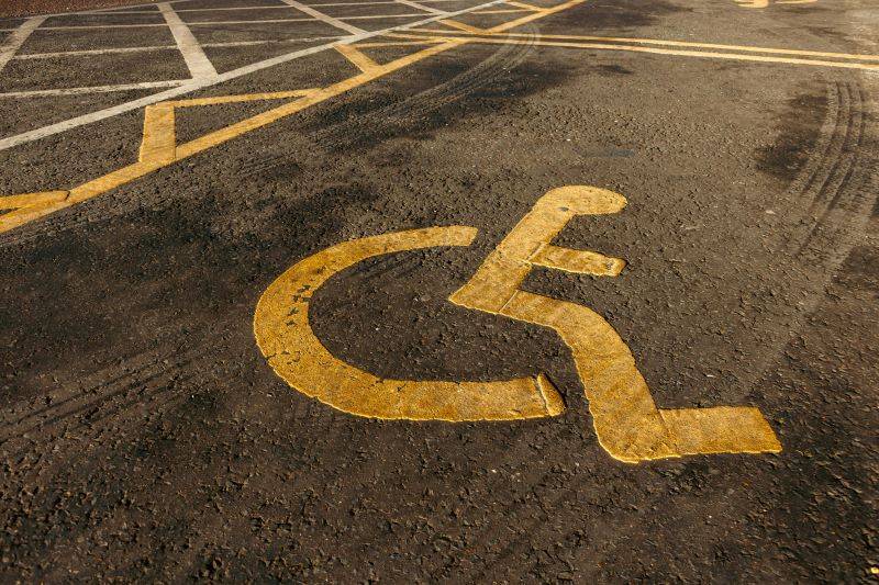 disabled parking space