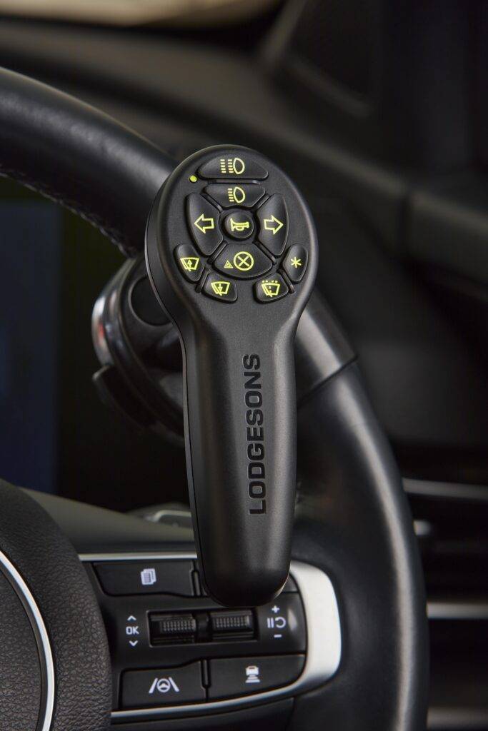 New EuroGrip close up photo on steering wheel