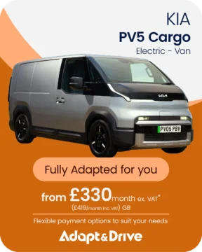 Kia PV5 Cargo Adapt & Drive pricing example