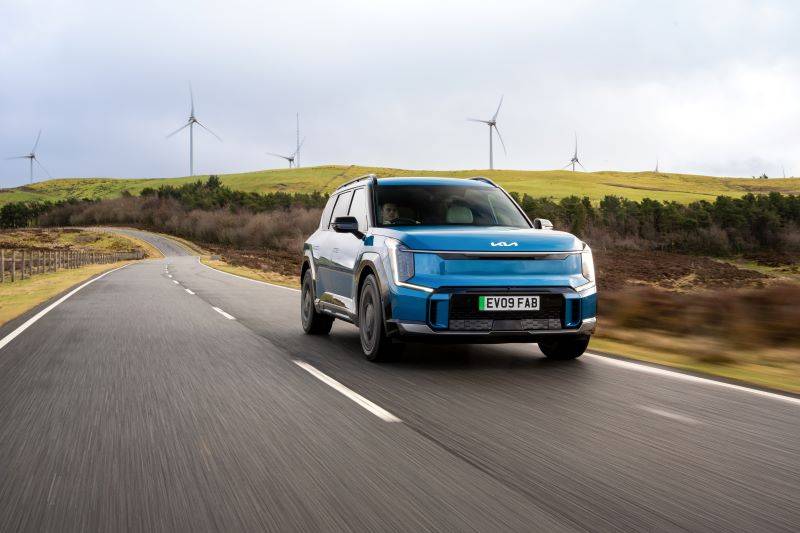 Blue Kia EV9