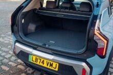 Close up of boot space in Kia EV3