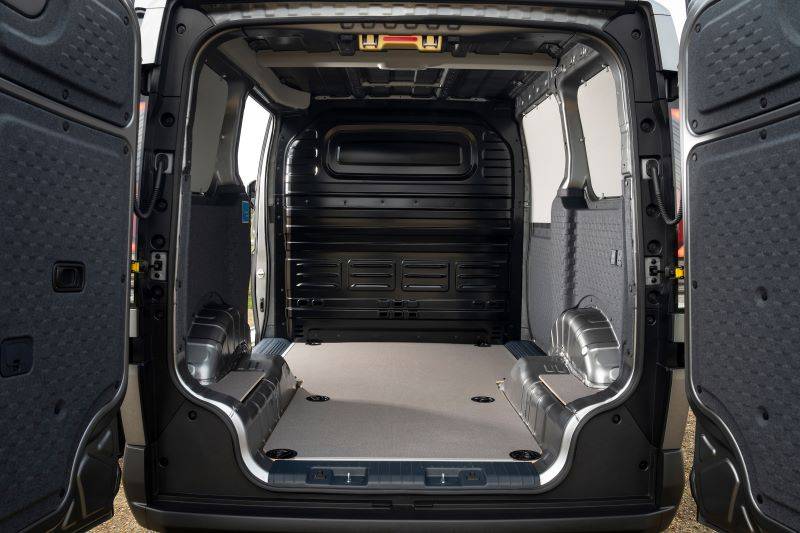 Interior shot of rear cargo space Kia PV5 Cargo