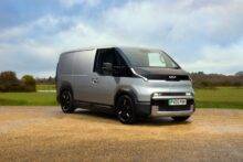 Silver Kia PV5 Cargo Van